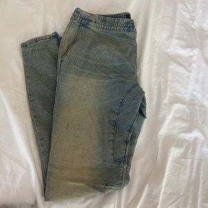 Pacsun yellowed stretchy jeans
